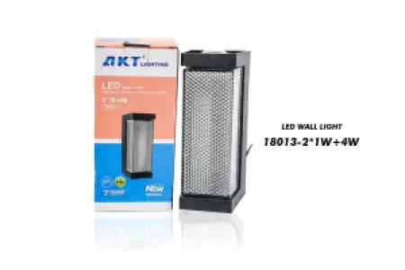 Applique Murale LED AKT – Modèle 18013-2x1W+4W | 600LM | IP65 | 6500K | Éclairage Extérieur en Aluminium