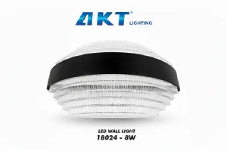 Applique Murale LED AKT – Modèle 18024-8W | 8W | 3000K | 1200LM | IP65 | Montage Mural