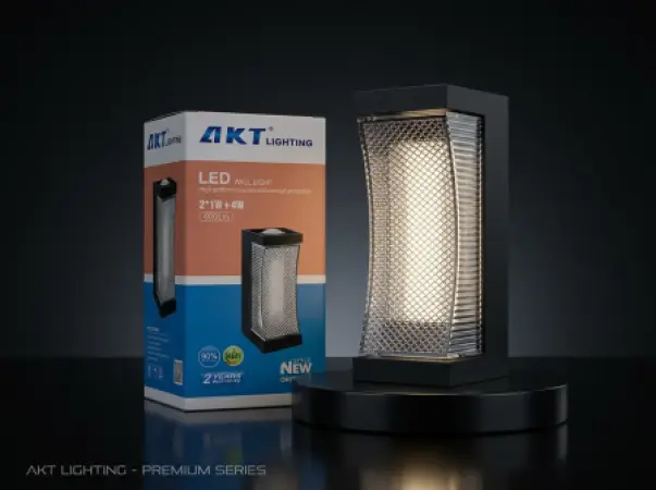 AKT LED Wall Light – Model 18014-2x1W+4W, 3000K, 600LM, IP65