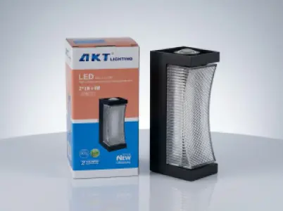 AKT LED 壁灯 – 型号 18014-2x1W+4W, 3000K, 600流明, IP65