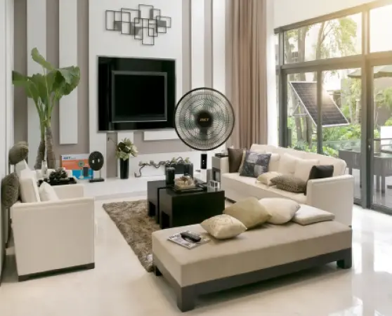 Ventilateur Solaire Sur Pied AKT avec Panneau Solaire et Télécommande