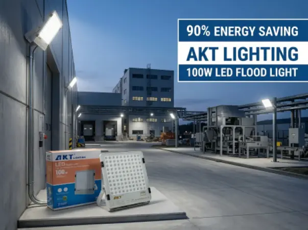 AKT 100W LED 泛光灯 IP66 防水 9000流明