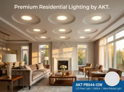 AKT LED Panel Light 12W Recessed | AKT-PB044-12W