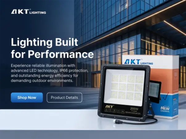 Projecteur LED AKT 200W (Boîtier Noir) – Modèle AKT-TGD12017-200W