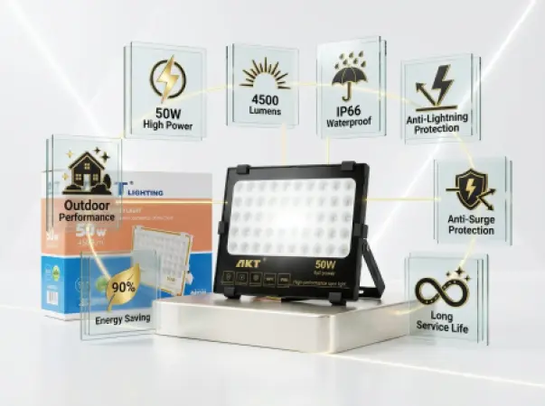 AKT 50W LED泛光灯（黑色）– 型号：AKT-TGD12017-50W