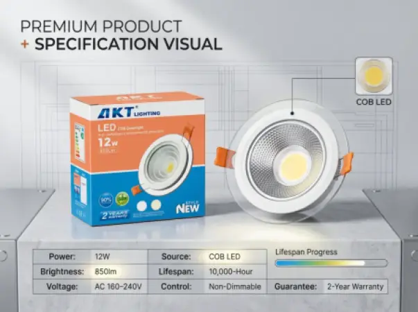 AKT-TD21015-12W Downlight COB LED 12W