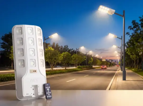 Lampadaire Solaire LED AKT 600W – 7000LM
