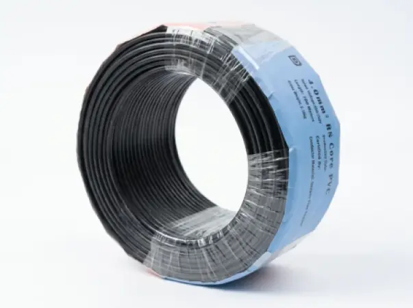 Fil de cuivre AKT 4,0 mm² isolé en PVC – Noir et rouge, 100 mètres