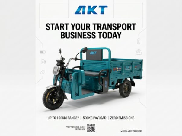 AKT Electric Tricycle – 4000W Motor, 58Ah Lead-Acid Battery
