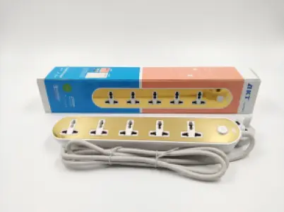 AKT-SP513 Power Extension Socket – 5 Universal Outlets,